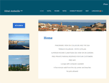 Tablet Screenshot of hotelambeille.com